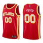 Hawks #00 Jacob Toppin Red Swingman Jersey