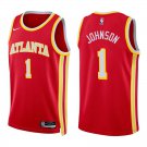 Hawks #1 Jalen Johnson Red Swingman Jersey