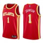 Hawks #1 Jalen Johnson Red Swingman Jersey