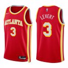 Hawks #3 Caris LeVert Red Swingman Jersey