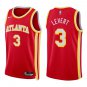 Hawks #3 Caris LeVert Red Swingman Jersey