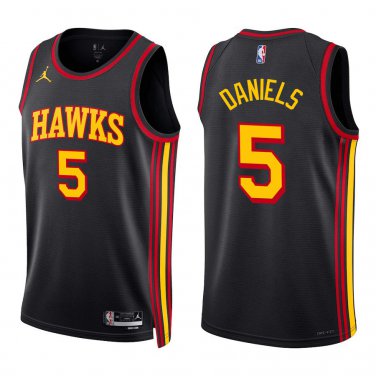 Hawks #5 Dyson Daniels Black Swingman Jersey