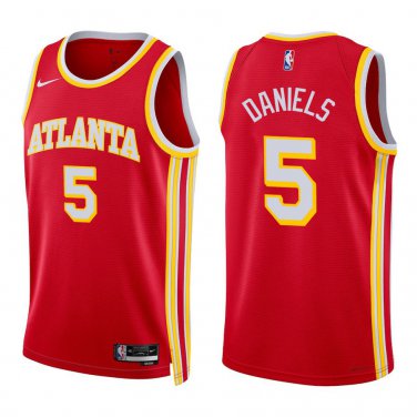 Hawks #5 Dyson Daniels Red Swingman Jersey