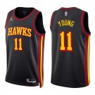 Hawks #11 Trae Young Black Swingman Jersey