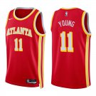 Hawks #11 Trae Young Red Swingman Jersey