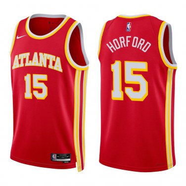 Hawks #15 Al Horford Red Swingman Jersey
