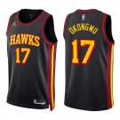 Hawks #17 Onyeka Okongwu Black Swingman Jersey