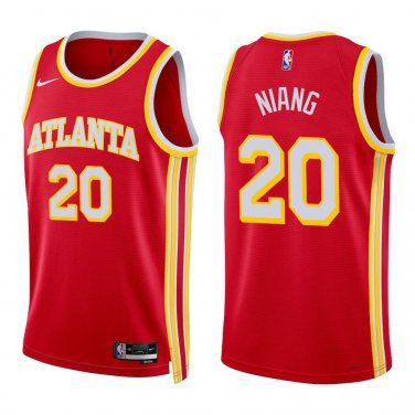 Hawks #20 Georges Niang Red Swingman Jersey
