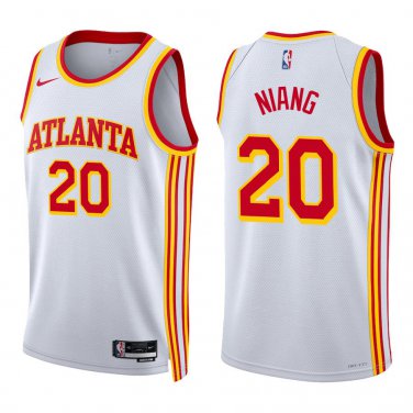 Hawks #20 Georges Niang White Swingman Jersey