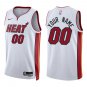 Heat #00 Custom Name And Number White Swingman Jersey