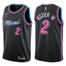 Heat #2 Terry Rozier Black City Swingman Jersey