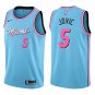 Heat #5 Nikola Jovic Light Blue Swingman Jersey