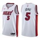 Heat #5 Nikola Jovic White Swingman Jersey