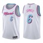 Heat #6 LeBron James White City Swingman Jersey