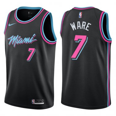 Heat #7 Kel'el Ware Black City Swingman Jersey