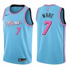 Heat #7 Kel'el Ware Light Blue Swingman Jersey