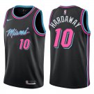 Heat #10 Tim Hardaway Black City Swingman Jersey