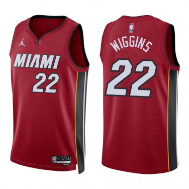 Heat #22 Andrew Wiggins Red Swingman Jersey