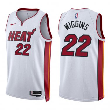 Heat #22 Andrew Wiggins White Swingman Jersey