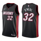 Heat #32 Shaquille O'Neal Black Swingman Jersey