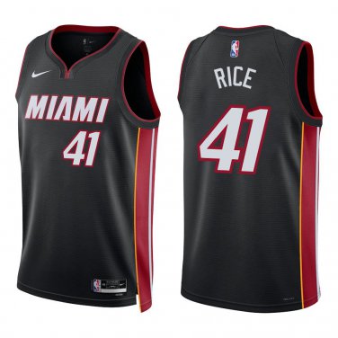 Heat #41 Glen Rice Black Swingman Jersey