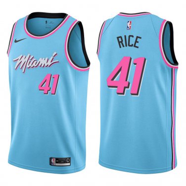 Heat #41 Glen Rice Light Blue Swingman Jersey