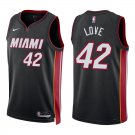 Heat #42 Kevin Love Black Swingman Jersey