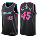 Heat #45 Davion Mitchell Black City Swingman Jersey