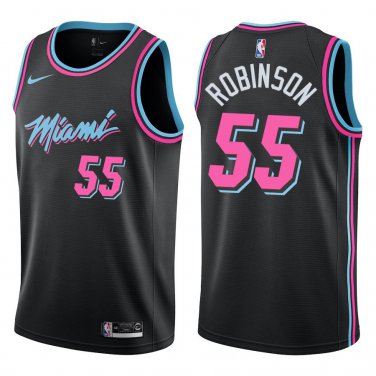 Heat #55 Duncan Robinson Black City Swingman Jersey