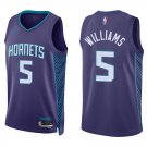 Hornets #5 Mark Williams Purple Swingman Jersey