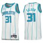 Hornets #31 Tidjane Salaun White Stripe Swingman Jersey