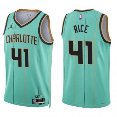 Hornets #41 Glen Rice Teal City Swingman Jersey