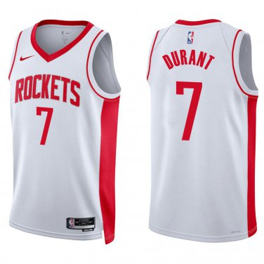 Houston Rockets #7 Kevin Durant White Jersey