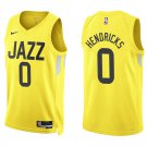Jazz #0 Taylor Hendricks Gold Swingman Jersey