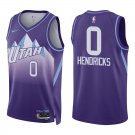 Jazz #0 Taylor Hendricks Purple City Swingman Jersey