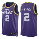 Jazz #2 Collin Sexton Purple Classic Swingman Jersey