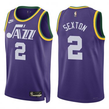 Jazz #2 Collin Sexton Purple Classic Swingman Jersey