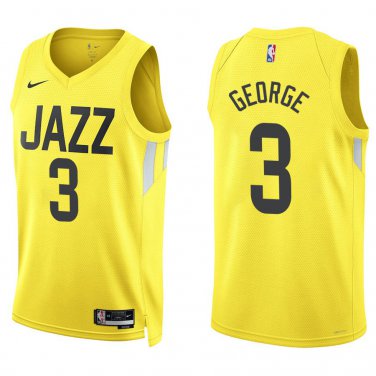 Jazz #3 Keyonte George Gold Swingman Jersey