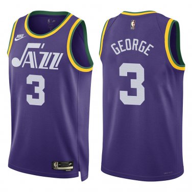 Jazz #3 Keyonte George Purple Classic Swingman Jersey