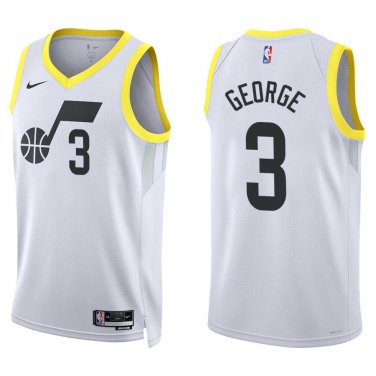Jazz #3 Keyonte George White Swingman Jersey