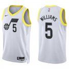Jazz #5 Cody Williams White Swingman Jersey