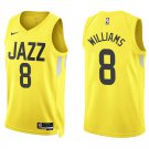 Jazz #8 Deron Williams Gold Swingman Jersey