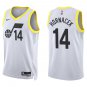Jazz #14 Jeff Hornacek White Swingman Jersey