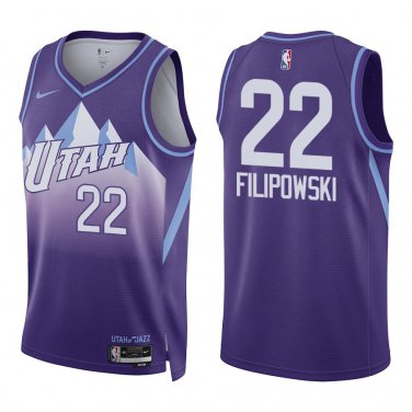 Jazz #22 Kyle Filipowski Purple City Swingman Jersey