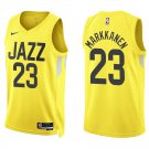 Jazz #23 Lauri Markkanen Gold Swingman Jersey