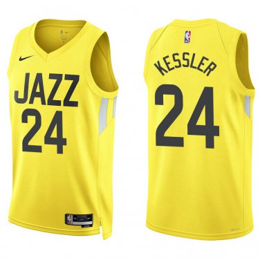 Jazz #24 Walker Kessler Gold Swingman Jersey