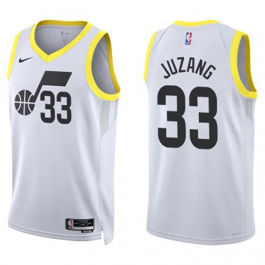 Jazz #33 Johnny Juzang White Swingman Jersey