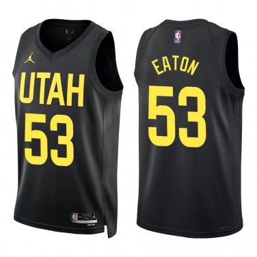 Jazz #53 Mark Eaton Black Swingman Jersey