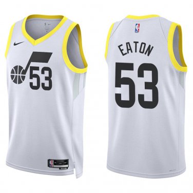 Jazz #53 Mark Eaton White Swingman Jersey