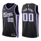 Kings #00 Custom Name And Number Black Swingman Jersey